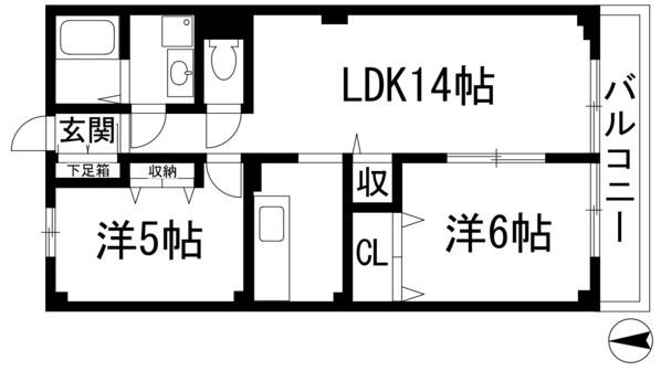 フィノカサ宝南の物件間取画像